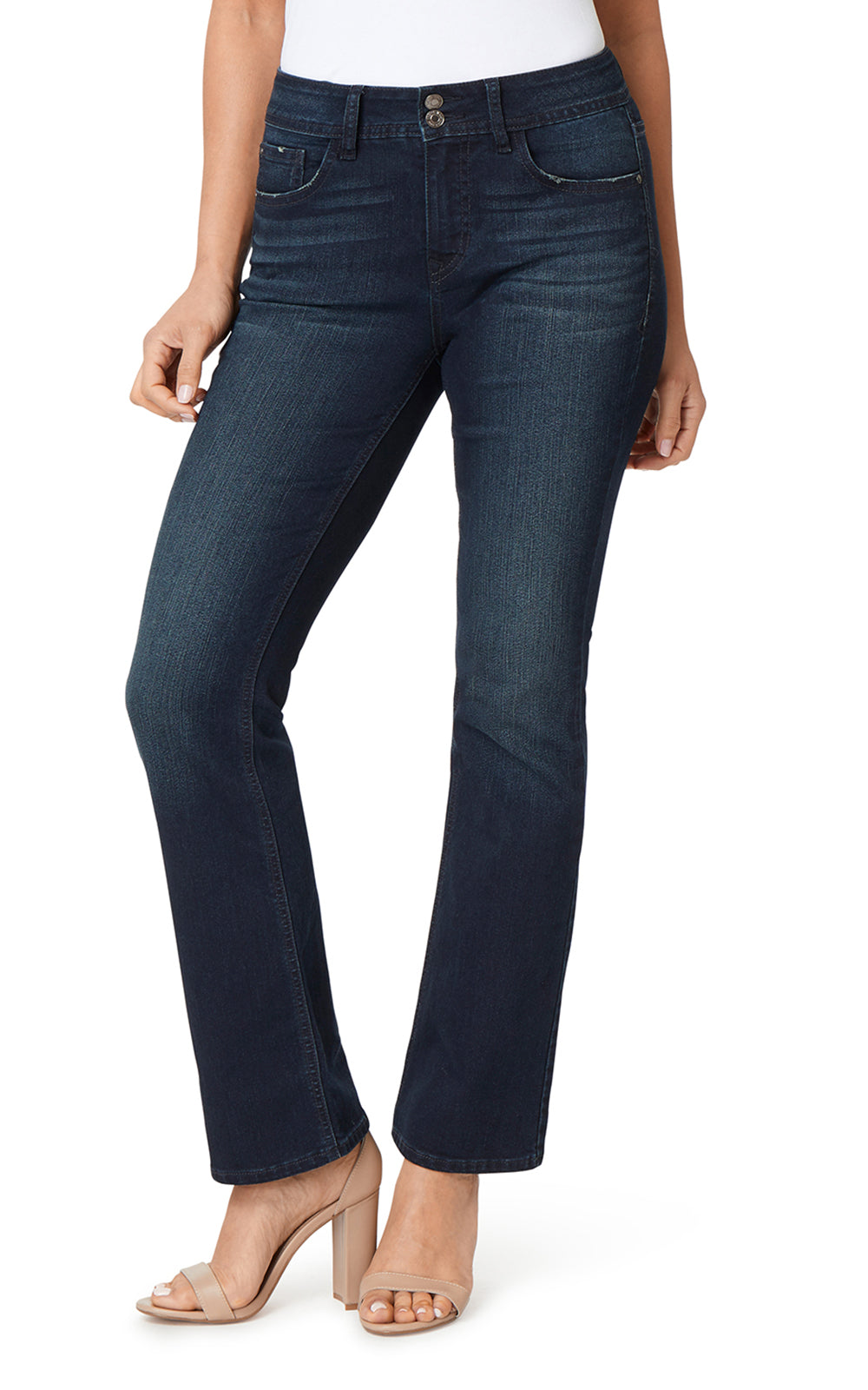 Curvy Bootcut Mid-Rise Jeans (Regular)
