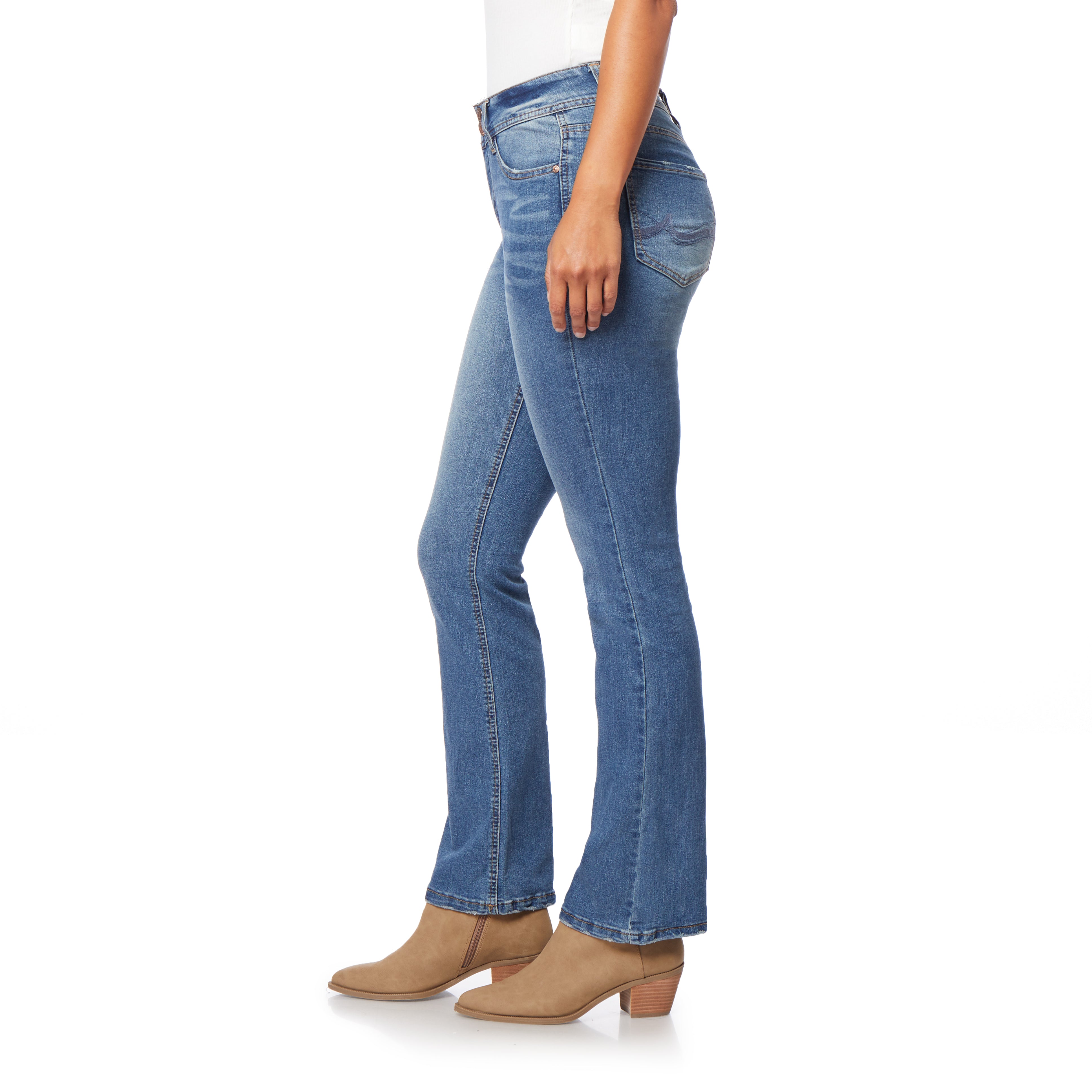 Curvy Bootcut Mid-Rise Jeans (Regular)
