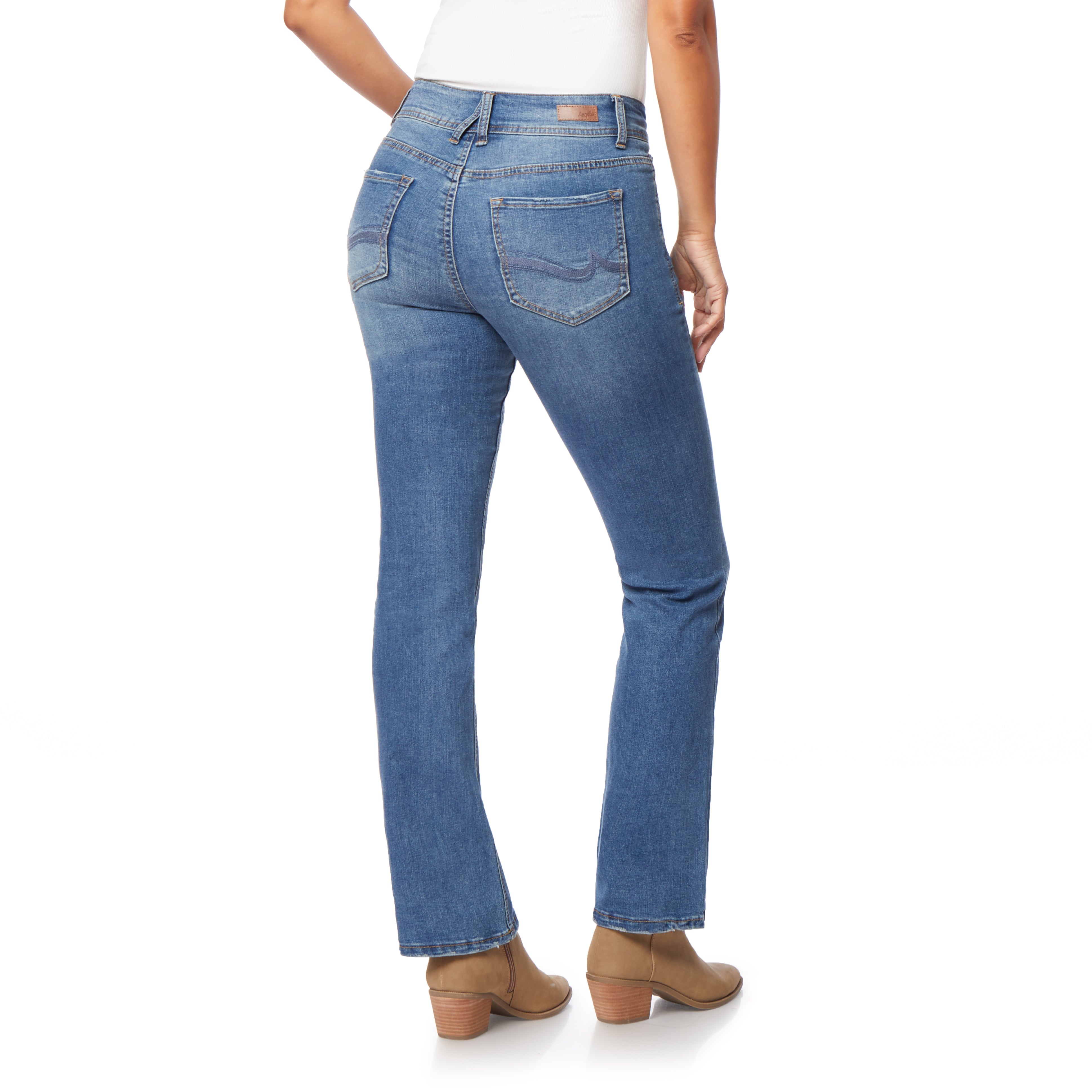 Curvy Bootcut Mid-Rise Jeans (Regular)