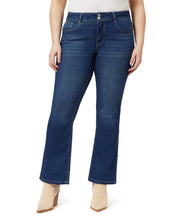 Curvy Bootcut Mid-Rise Jeans (Plus)