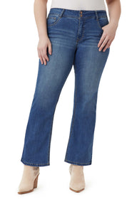 Curvy Bootcut Mid-Rise Jeans (Plus)