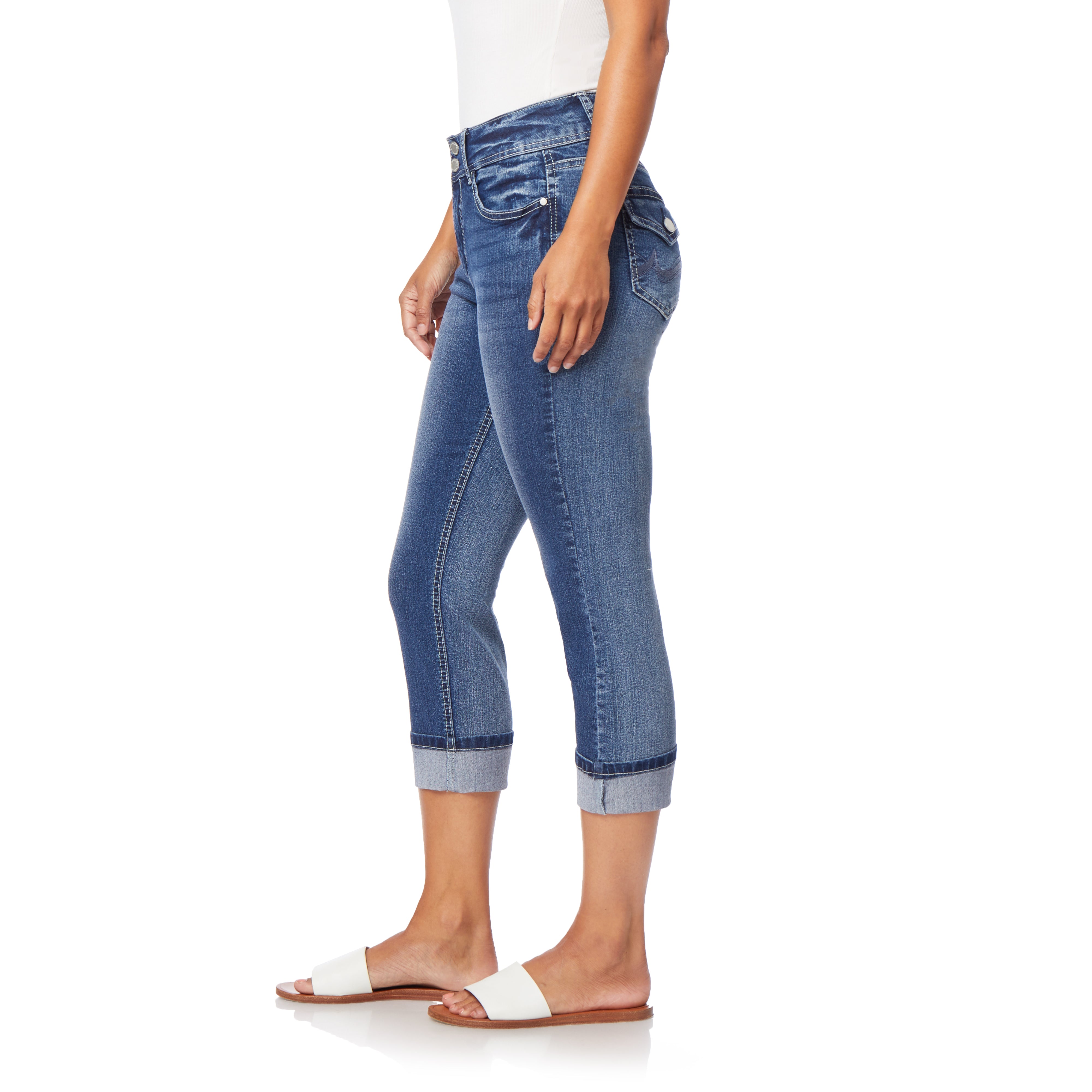 Curvy Crop Jeans (Plus)