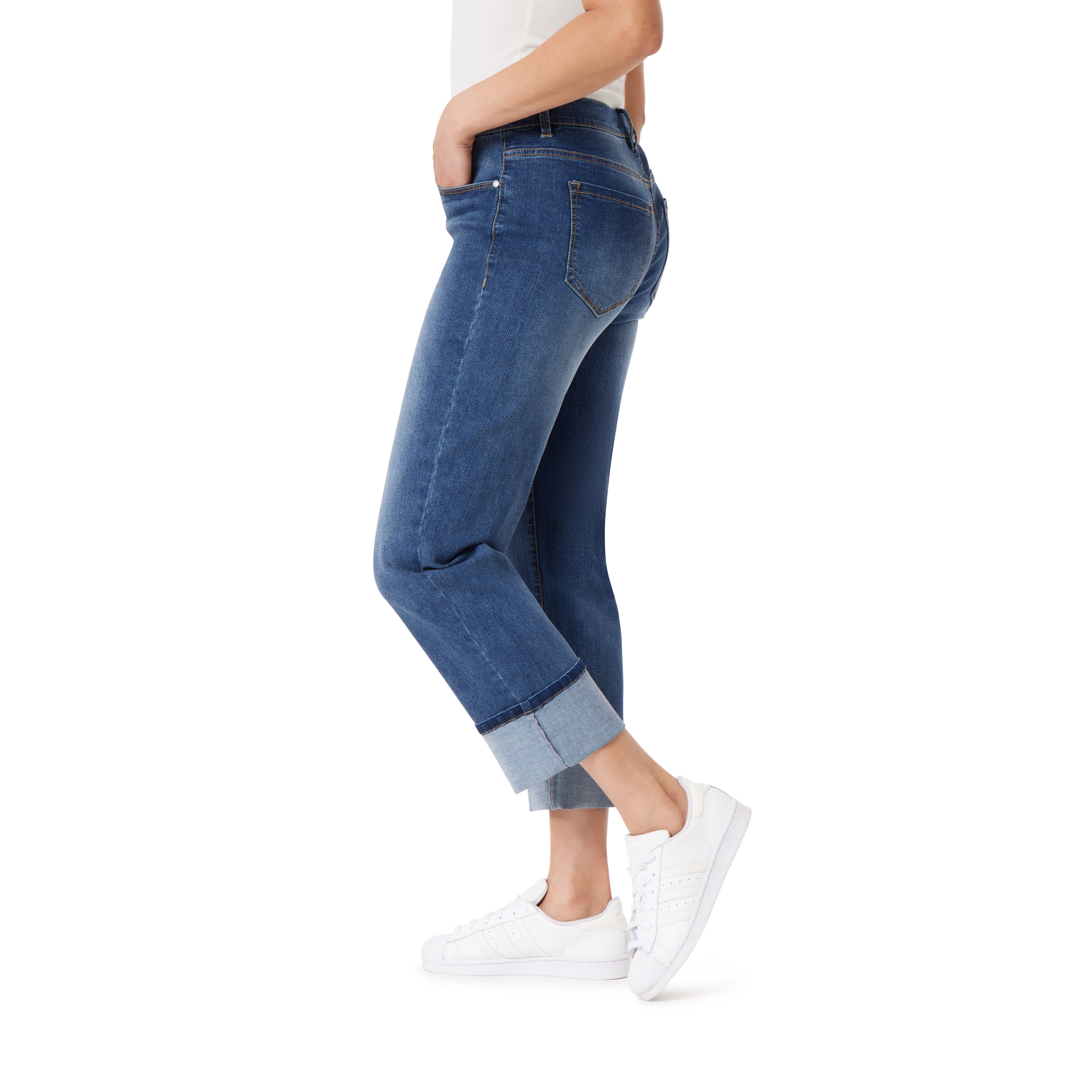 Signature Straight Crop Jeans (Plus)