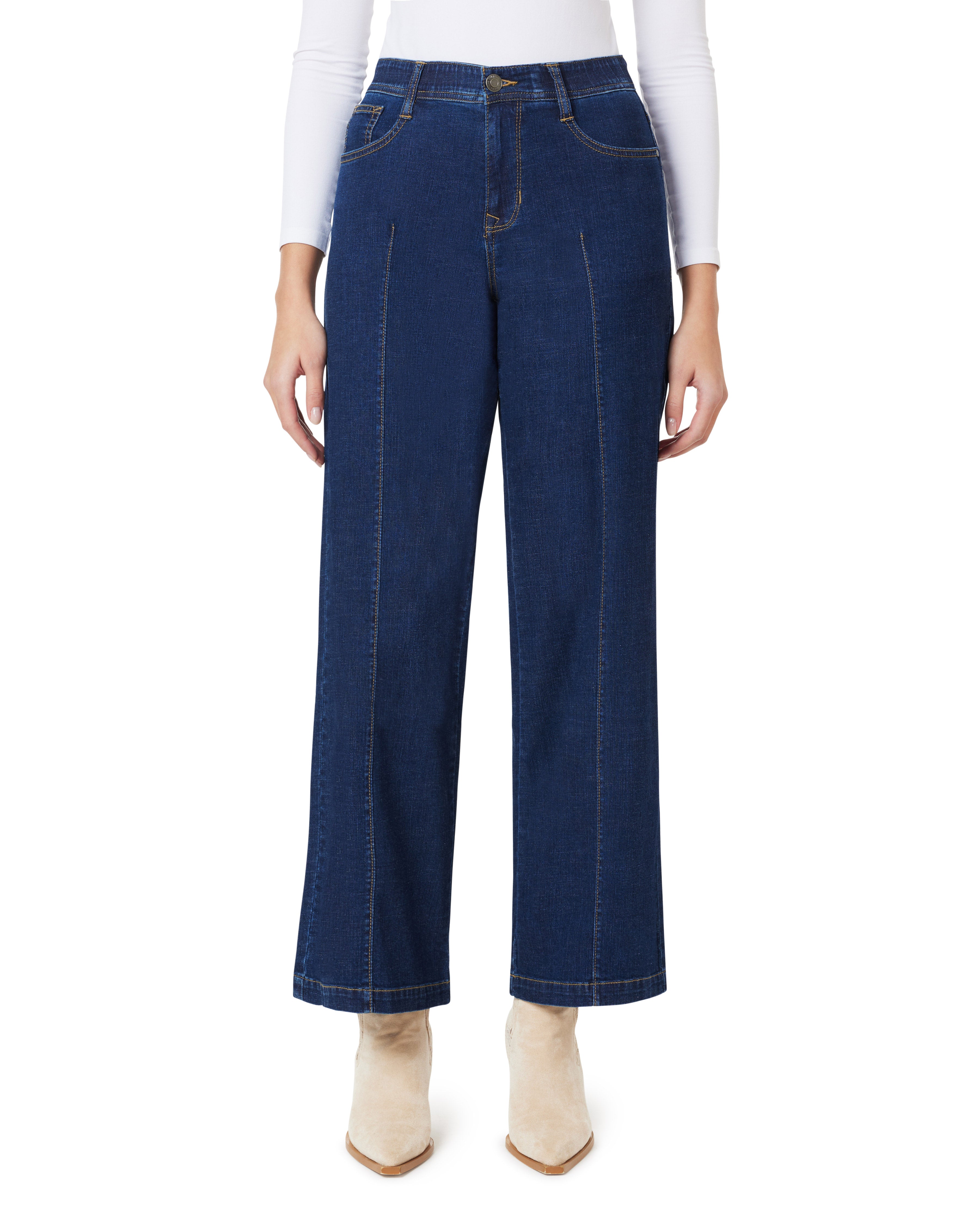 Everbreeze Curvy Mid-Rise Wide Leg Jeans (Regular)