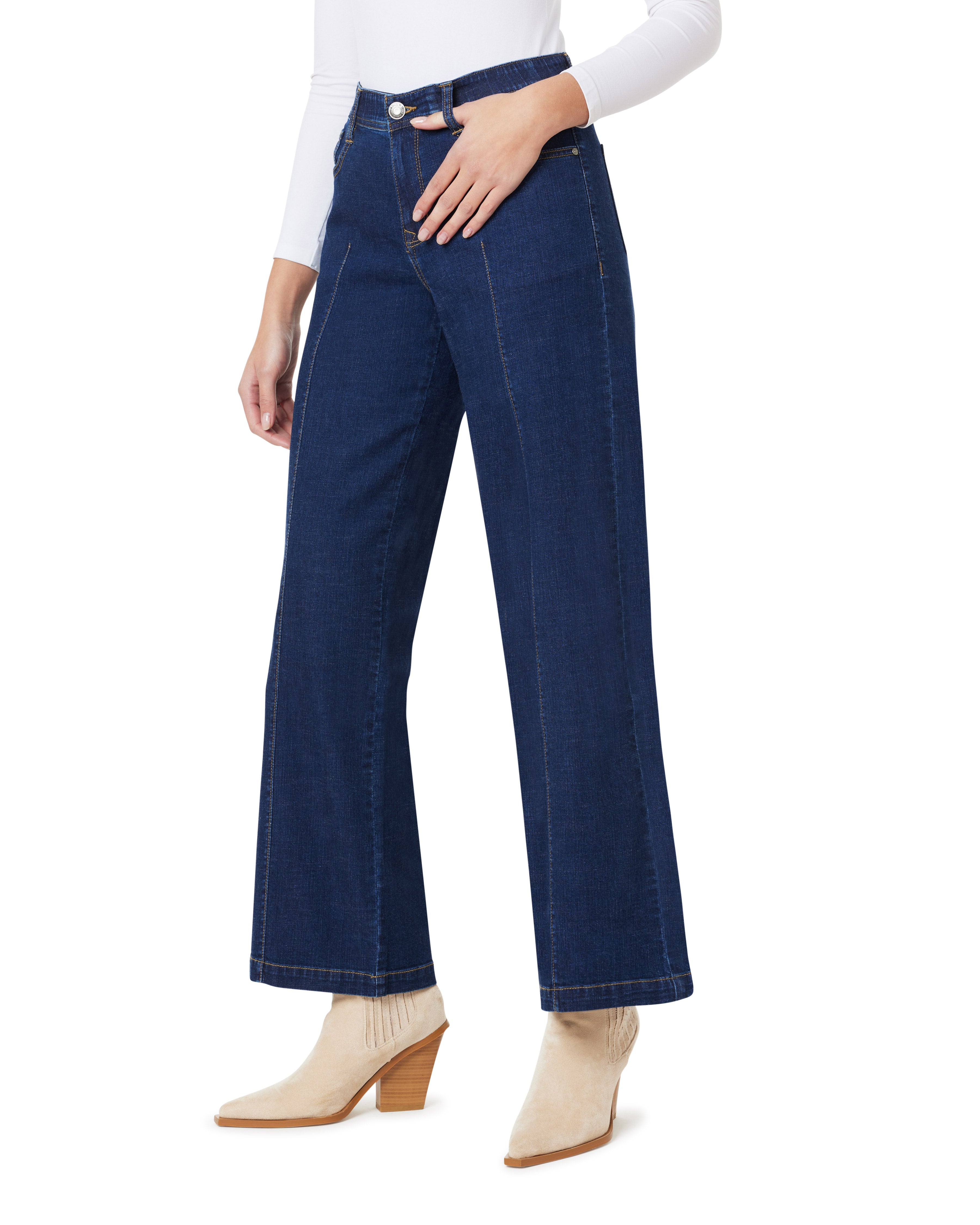 Everbreeze Curvy Mid-Rise Wide Leg Jeans (Regular)
