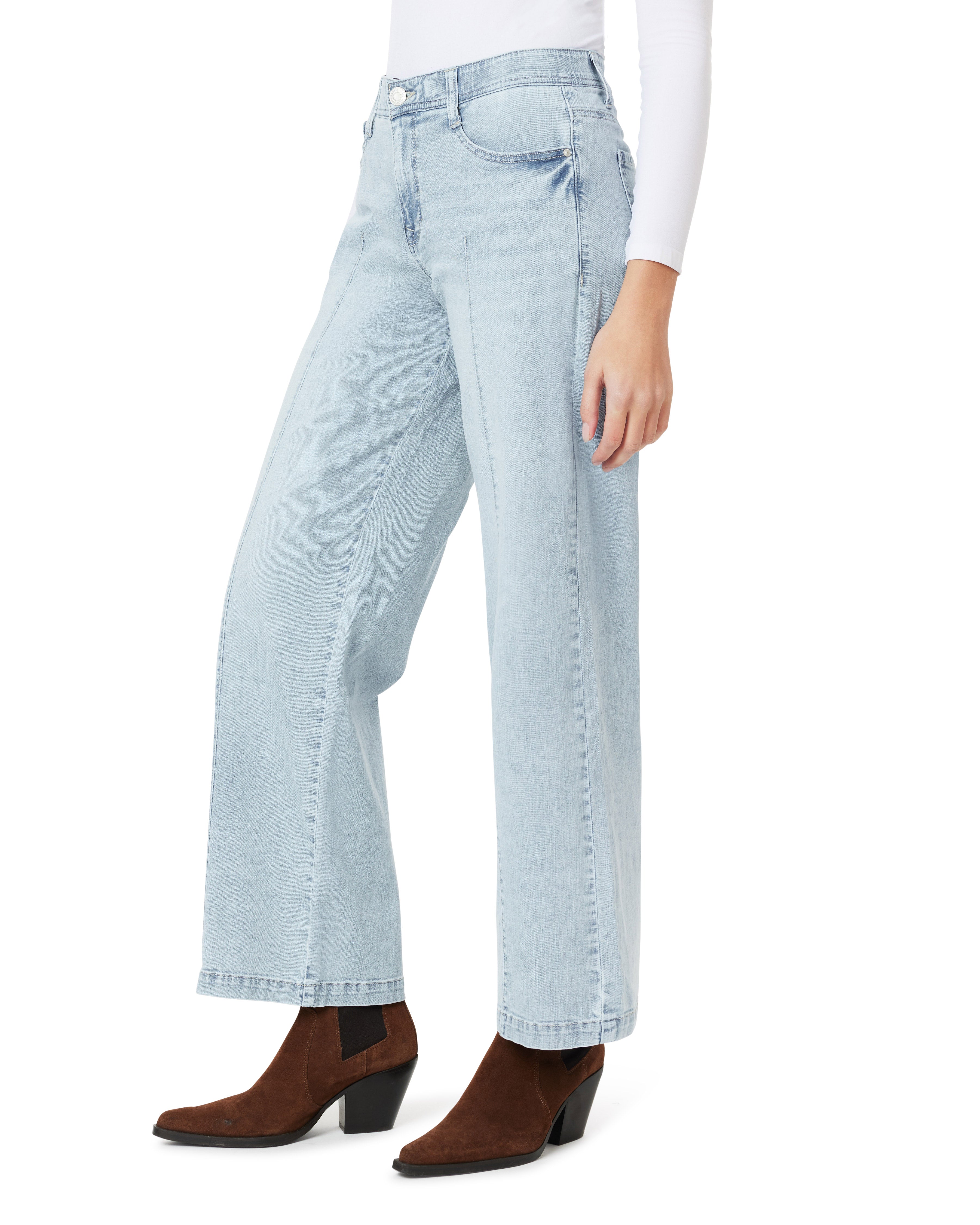 Everbreeze Curvy Mid-Rise Wide Leg Jeans (Regular)